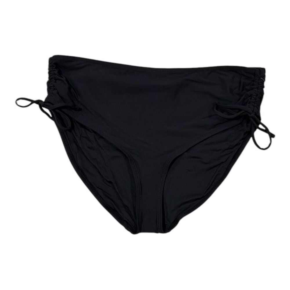 Black - Anne Cole Limited Edition Women's Mid Rise Waist Full Coverage Swim Bott